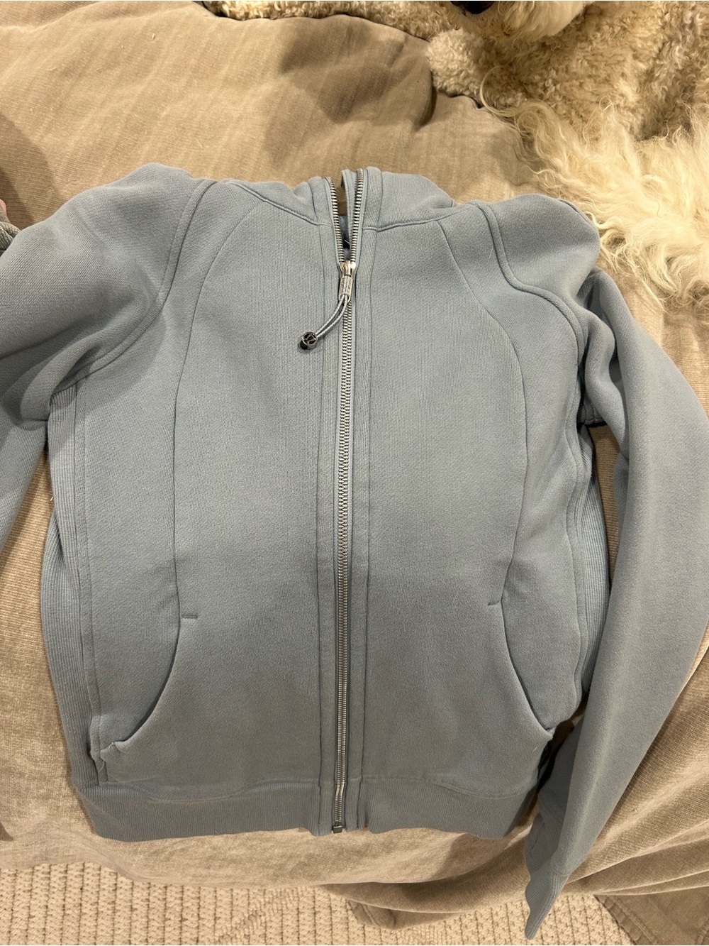 lululemon athletica Pale Blue Full-Zip scuba Jacket
